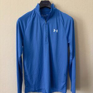 Photon Blue Under Armour Tech Long Sleeve 1/2 Zip